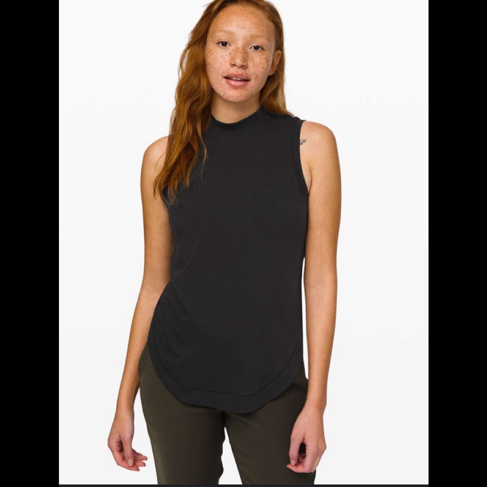 Lululemon Seeking Soft Mock Neck Tank size 6